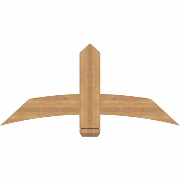 Ekena Millwork Bellingham Timber Gable Bracket, Western Red Cedar, 48"W x 22"H x 1 1/2"D x 5 1/2"F, 11/12 Pitch GBW048X22X0206BEL00SWR - main